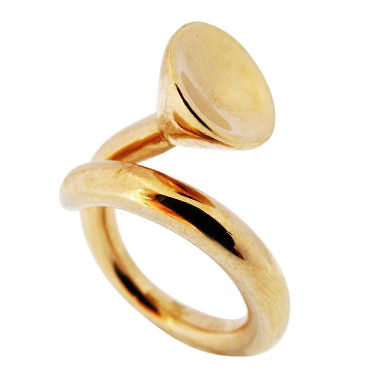 R. Mapache The Golf Widow Gold Ring For Sale