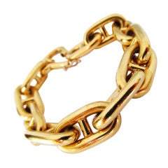 Chic Chunky Gold Link Bracelet