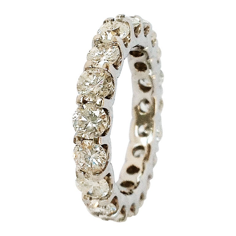 Classical 5.92 cts Diamond Eternity Band For Sale