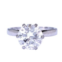 Vintage Diamond Solitaire Engagement ring, est 1.70cts