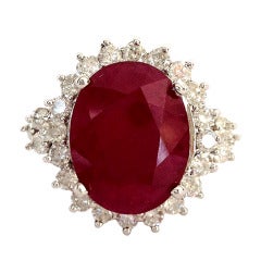 Regal Diamond & Ruby Cocktail Ring