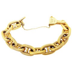 Classic Tiffany Gold Nautical Link Bracelet