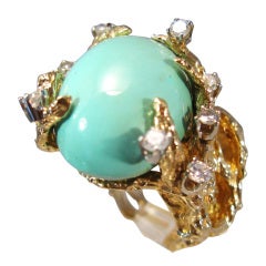 Elegant Persian Turquoise
Diamond Cocktail Ring Elegant Persian Turquoise
Diamond Cocktail Ring