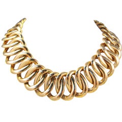 Superb Large Italian Medici Link Necklace
