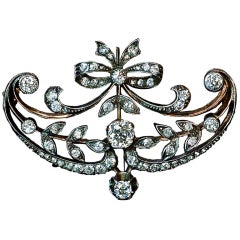 Vintage Belle Epoque Russian Diamond Brooch