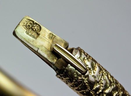Women's Antique Russian Gold Nugget Bangle Bracelet