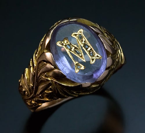 mens antique gold ring