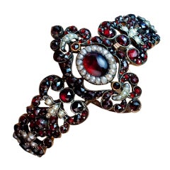 Antique Victorian Era Garnet Bracelet