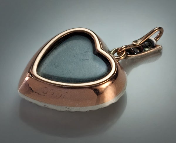 Victorian Antique Heart Shaped Diamond Pendant c. 1900
