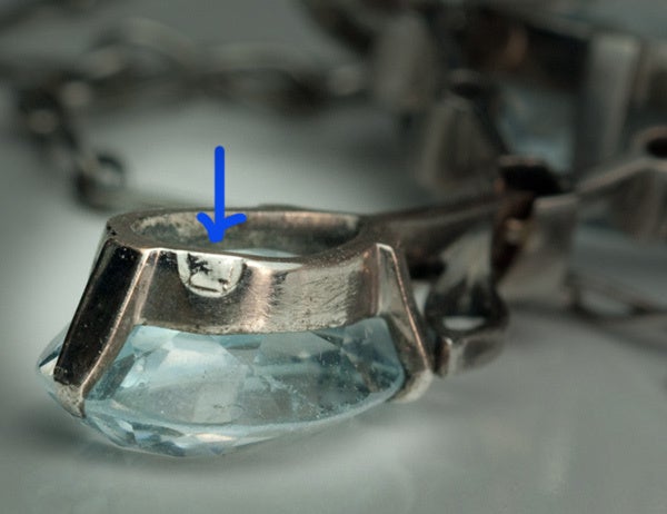 Edwardian Era Aquamarine Diamond Necklace 3