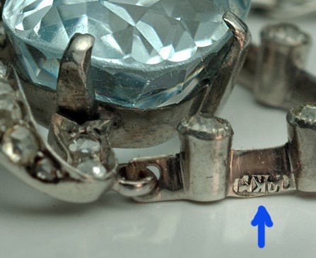 Edwardian Era Aquamarine Diamond Necklace 4