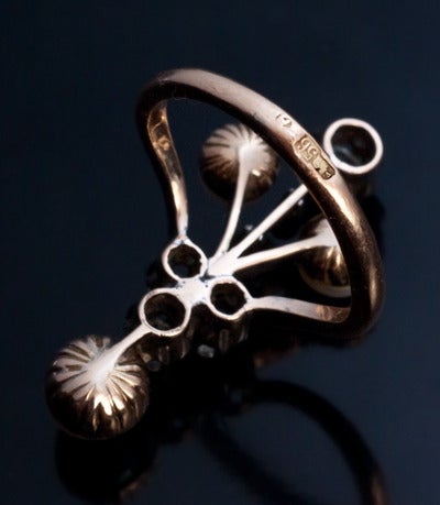 Women's Belle Epoque Russian Pearl Diamond Ring
