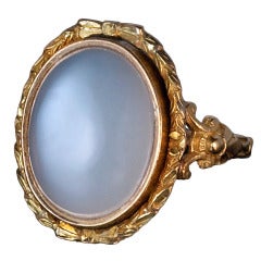 Renaissance Style Vintage Moonstone Ring