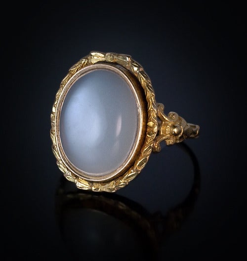 Renaissance Style Antique Moonstone Ring at 1stDibs