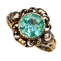 Antique Victorian Aquamarine Ring