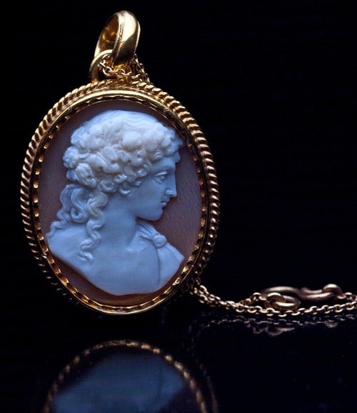 antique cameo pendant