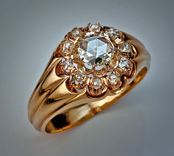 Diamond Cluster Men's Ring 1