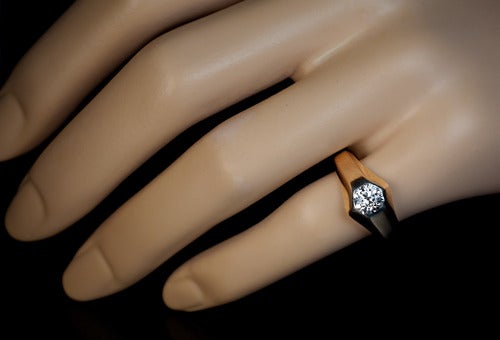 mens solitaire diamond ring