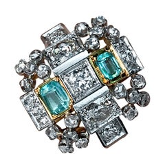 Anillo de cóctel Art Déco c1935