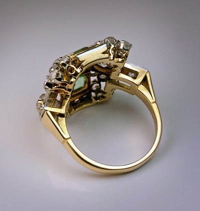 Art Deco Cocktail Ring c1935 For Sale 1