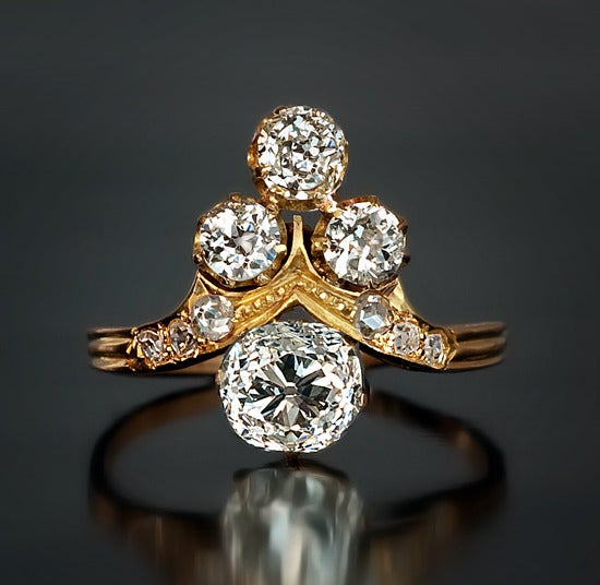 Victorian Belle Epoque Ladies' Diamond Ring