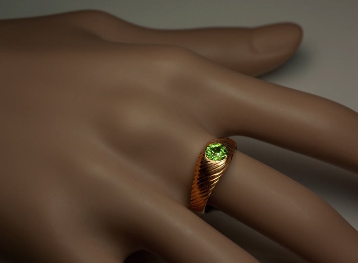 Antique Russian Demantoid Ring