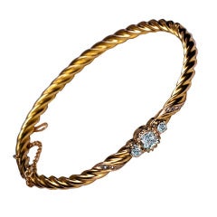 Antique Diamond Gold Bracelet