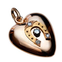 Antique Russian Heart Pendant