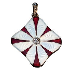 Carl Faberge Daisy Locket Pendant 1908-1917 6