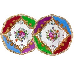 Pair of Russian Antique Porcelain Plates