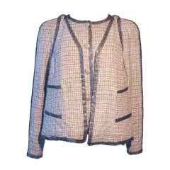 Chanel 2012 FR38 Paris Bombay Multi-color Tweed Jacket with Rhinestone trims 12