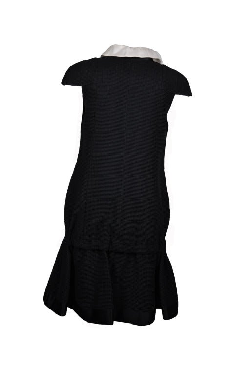 Chanel 2012 Black & White Cap Sleeve Dress FR38 In Excellent Condition In Hong Kong, Hong Kong
