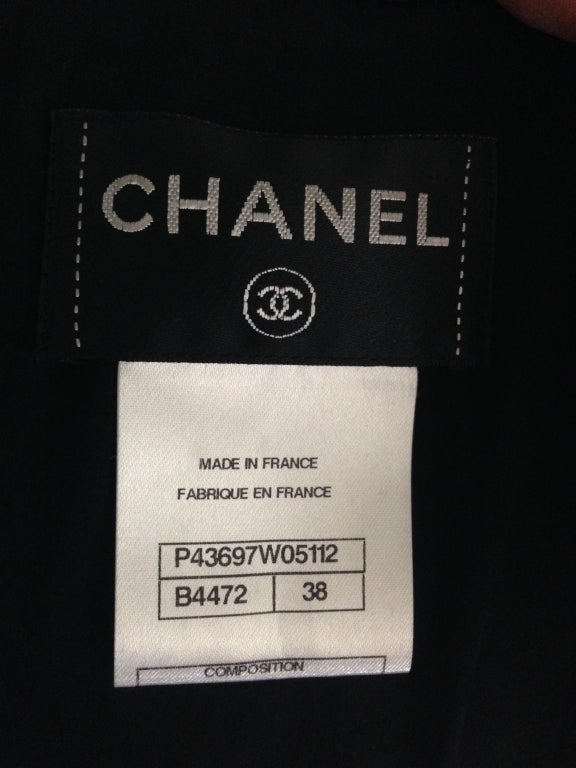 Chanel 2012 Black & White Cap Sleeve Dress FR38 1