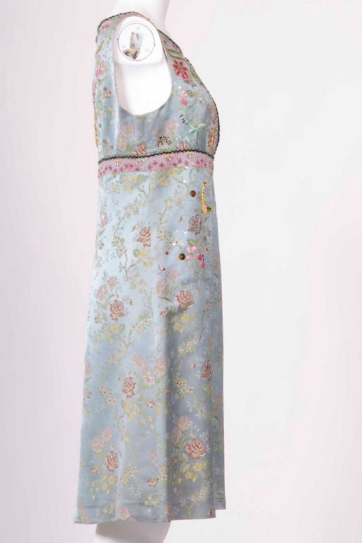 Women's Christian Lacroix  Multi-color Brocade with Embroidery & Embellishment Dress