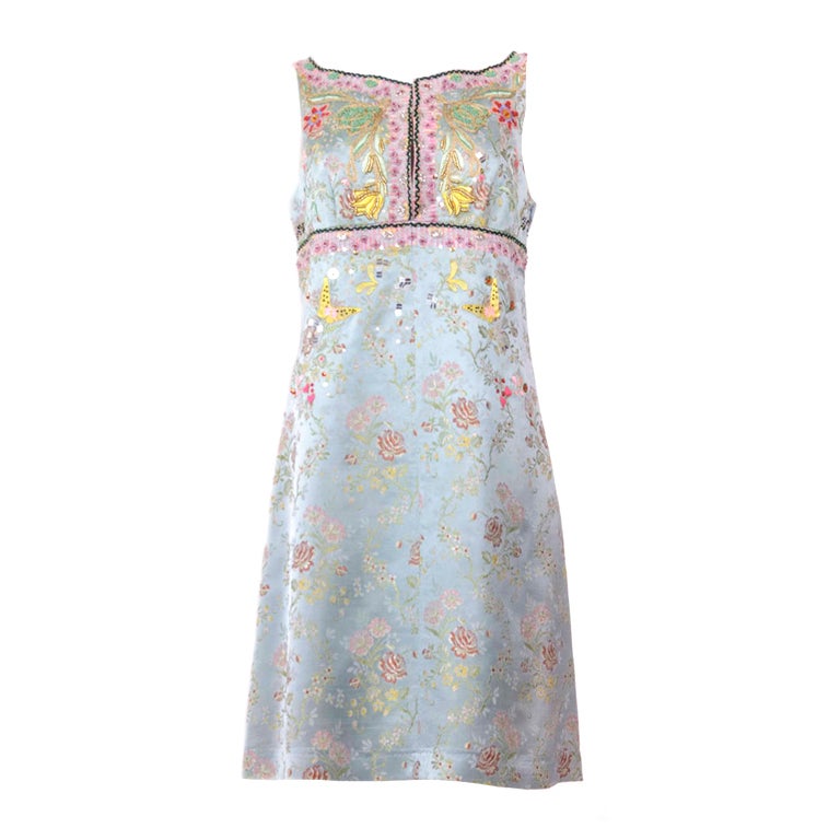 Christian Lacroix  Multi-color Brocade with Embroidery & Embellishment Dress