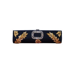 Roger Vivier Night Tube Embroidered Evening Clutch Bag