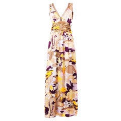 Missoni Multi-color Floral Printed & Embellished Evening Maxi Dress