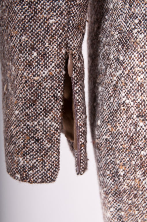 Alexander McQueen Embellished Wool Tweed Pants Suit New For Sale 2