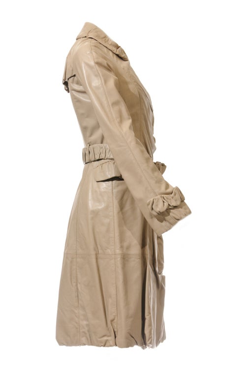 nude trench coat