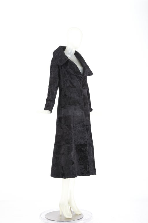 Exquisite 1970's S.J. Glaser Broadtail Coat In Excellent Condition For Sale In New York, NY