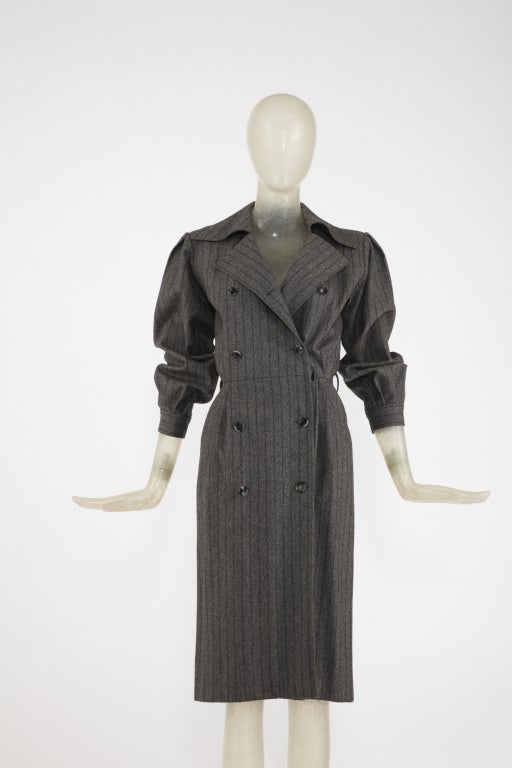 YVES SAINT LAURENT Double Breasted Menswear Dress