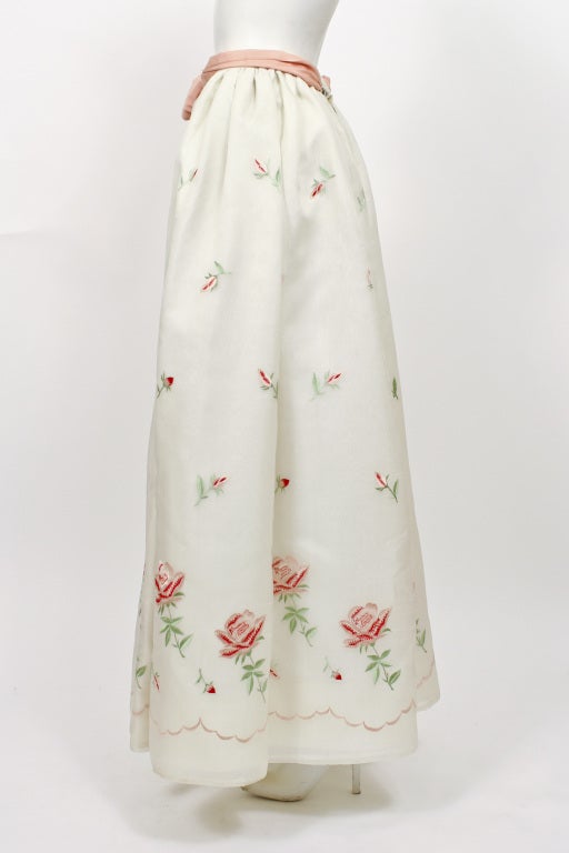 Women's ADOLFO Embroidered Floral Skirt