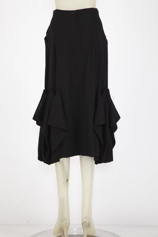 Women's Yohji Yamamoto Black Skirt