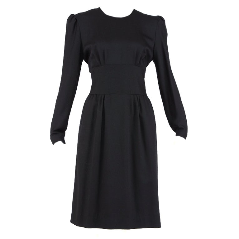Pierre Balmain Black Dress LBD For Sale at 1stDibs