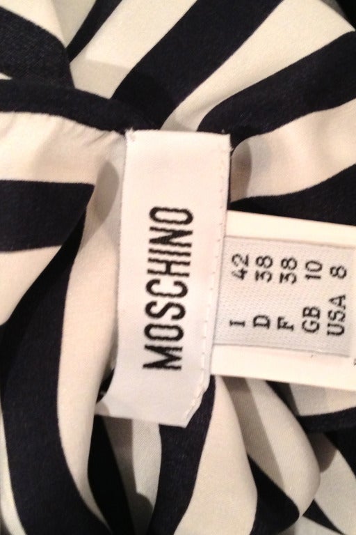 Moschino 2011 French stripe dress In Excellent Condition In New York, NY