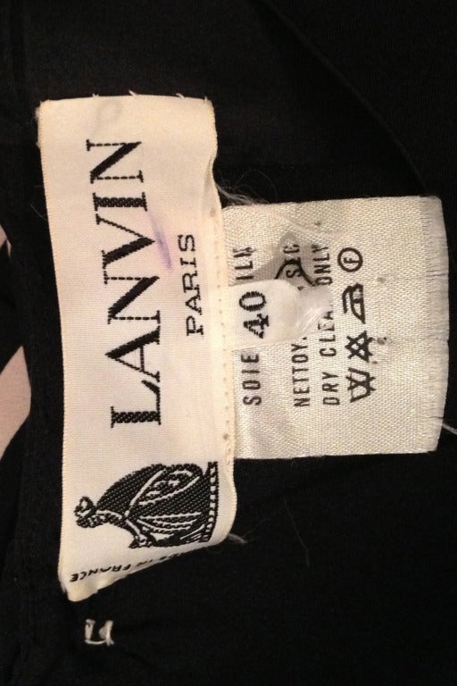 LANVIN Silk Day Dress In Excellent Condition In New York, NY