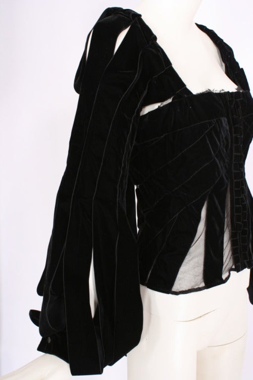 YVES SAINT LAURENT by Tom Ford Iconic Corset Top In New Condition For Sale In New York, NY