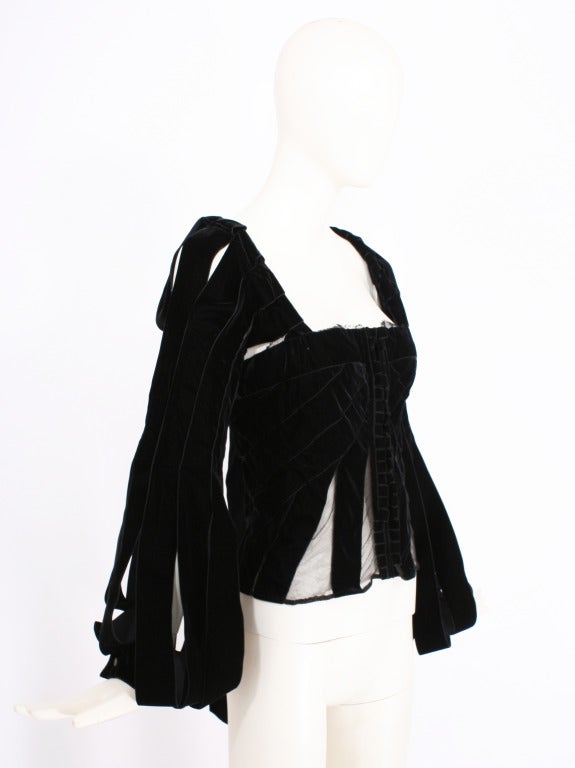 YVES SAINT LAURENT by Tom Ford Iconic Corset Top For Sale at 1stDibs