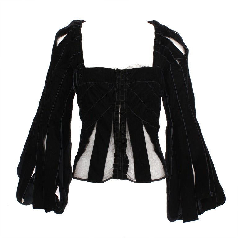 YVES SAINT LAURENT by Tom Ford Iconic Corset Top For Sale at 1stDibs