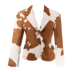 Alexander McQueen Pony Hair Blazer "Its A Jungle Out There" 1997 f/w Collection